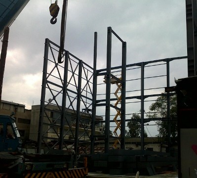 structure steels crane installation